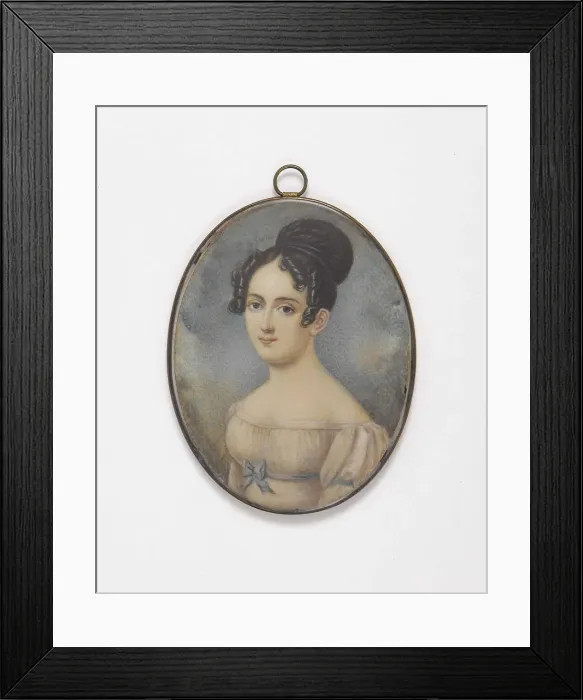 Framed Print : Portrait of Clara Wieck-Schumann (1819-1896), c. 1830 Framed Print : Portrait of Clara Wieck-Schumann (1819-1896), c. 1830