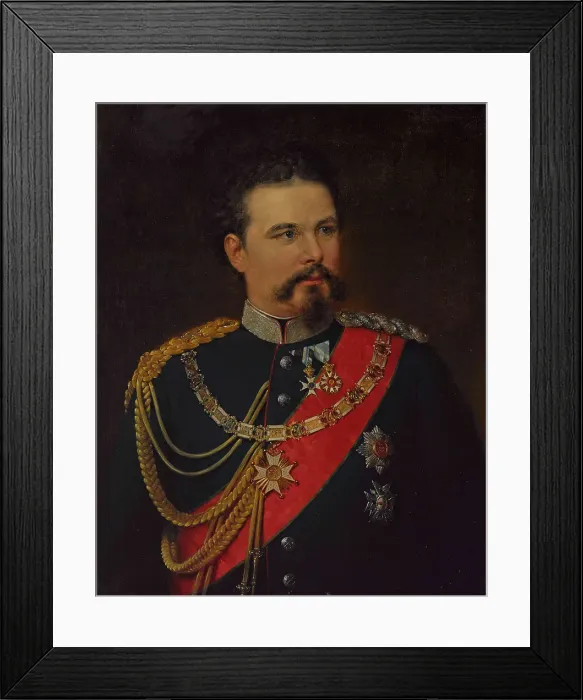 Framed Print : Portrait of Ludwig II of Bavaria (1845-1886), 1883 Framed Print : Portrait of Ludwig II of Bavaria (1845-1886), 1883