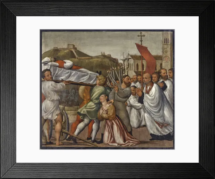 Framed Print : Arrival of the Body of Saint Titian of Oderzo into Oderzo, 1534