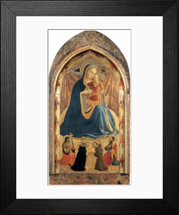 Framed Print : Madonna of Humility (Madonna dell Umilta) with Saints, ca 1429 Framed Print : Madonna of Humility (Madonna dell Umilta) with Saints, ca 1429