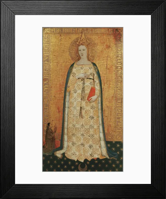 Framed Print : Madonna del Parto (Madonna of Parturition), 1355-1360