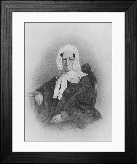 Framed Print : Sara Levy, born Itzig (1761-1854), c. 1850 Framed Print : Sara Levy, born Itzig (1761-1854), c. 1850