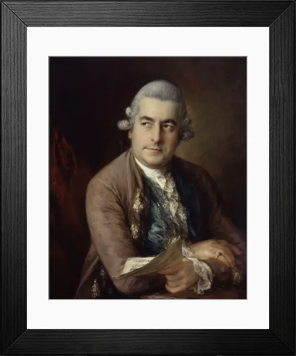 Framed Print : Portrait of Johann Christian Bach (1735-1782), 1776 Framed Print : Portrait of Johann Christian Bach (1735-1782), 1776