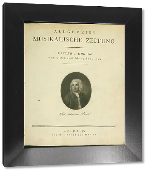 Title page of the first volume of the Allgemeine musikalische Zeitung (General music newspaper), 1