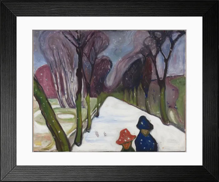 Framed Print : Fresh Snow in the Avenue, 1906 Framed Print : Fresh Snow in the Avenue, 1906