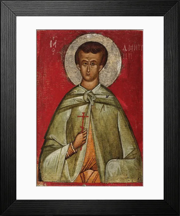 Framed Print : Saint Demetrius of Thessaloniki, 15th century