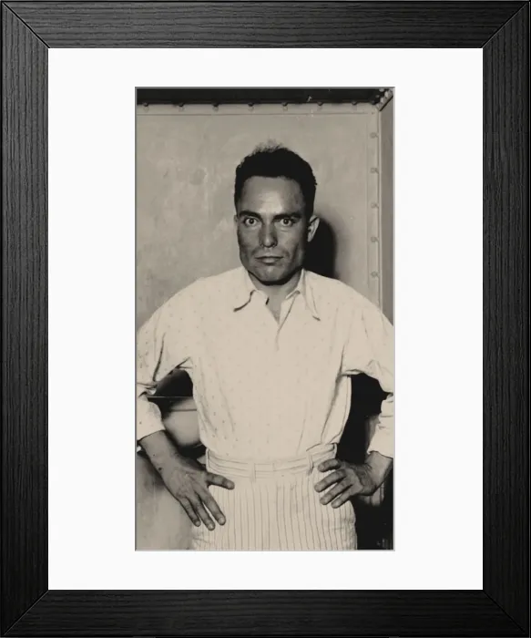 Framed Print : Assassin Giuseppe Zangara in a Miami jail, 1933 Framed Print : Assassin Giuseppe Zangara in a Miami jail, 1933