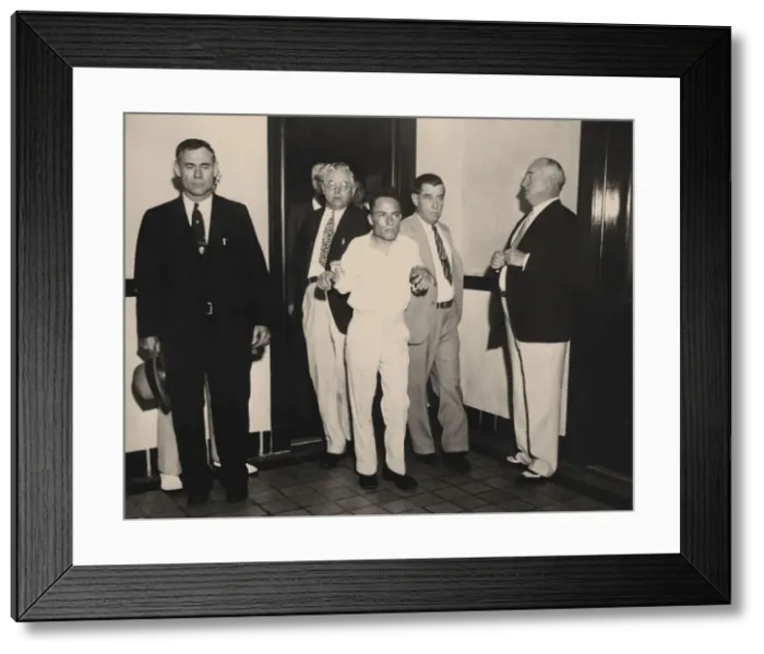 Framed Print : Giuseppe Zangara Arrested In Miami, 1933 Framed Print : Giuseppe Zangara Arrested In Miami, 1933
