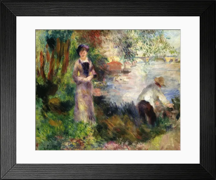 Framed Print : On Chatou Island, ca 1879 Framed Print : On Chatou Island, ca 1879