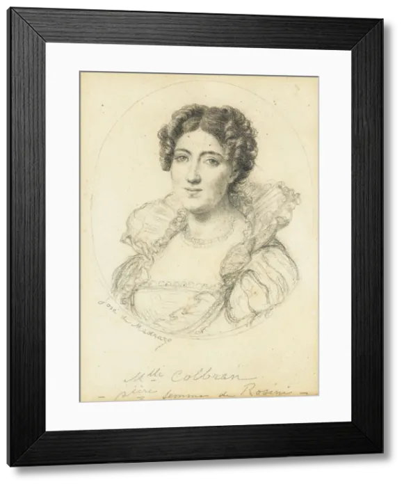 Framed Print : Portrait of the mezzo-soprano Isabella Colbran (1785-1845) Framed Print : Portrait of the mezzo-soprano Isabella Colbran (1785-1845)