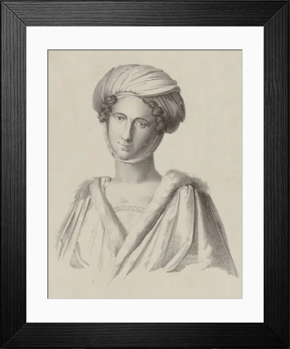 Framed Print : Portrait of the mezzo-soprano Isabella Colbran (1785-1845), 1824 Framed Print : Portrait of the mezzo-soprano Isabella Colbran (1785-1845), 1824