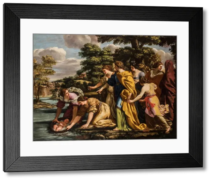Framed Print : The Finding of Moses, 17th century Framed Print : The Finding of Moses, 17th century