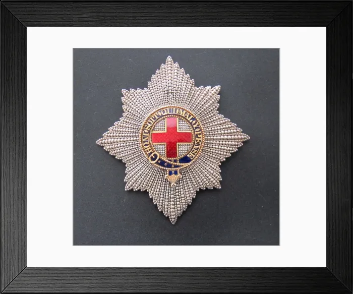 Framed Print : Order of the Garter Star, ca 1810-1815 Framed Print : Order of the Garter Star, ca 1810-1815