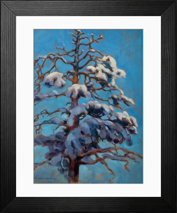 Framed Print : Snowy Pine Tree, 1899 Framed Print : Snowy Pine Tree, 1899