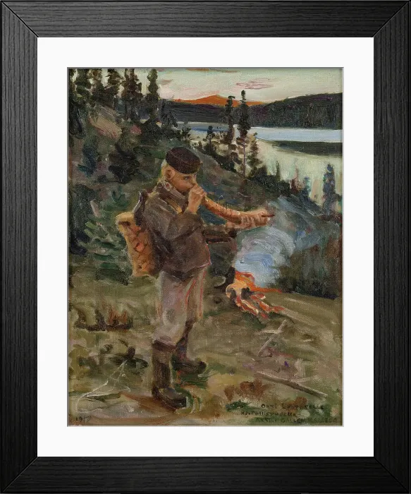 Framed Print : Shepherd Boy from Paanajarvi, 1917 Framed Print : Shepherd Boy from Paanajarvi, 1917