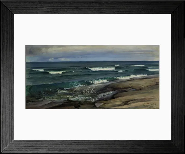 Framed Print : Sea Landscape in Porkkala, 1896 Framed Print : Sea Landscape in Porkkala, 1896