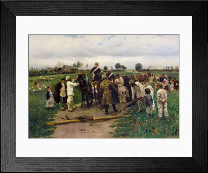 Framed Print : Paying a ransom for the bride, 1888 Framed Print : Paying a ransom for the bride, 1888