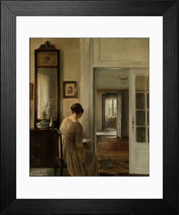 Framed Print : Reading. The Painters Wife Framed Print : Reading. The Painters Wife
