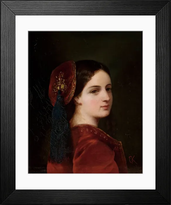 Framed Print : Portrait of Countess Katarzyna Potocka (1825-1907), nee Branicka, 1841 Framed Print : Portrait of Countess Katarzyna Potocka (1825-1907), nee Branicka, 1841