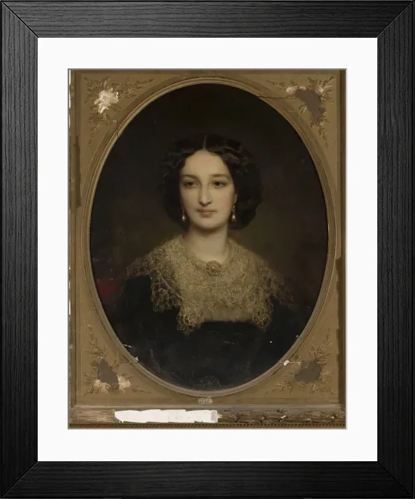 Framed Print : Portrait of Countess Katarzyna Potocka (1825-1907), nee Branicka, 1850s Framed Print : Portrait of Countess Katarzyna Potocka (1825-1907), nee Branicka, 1850s