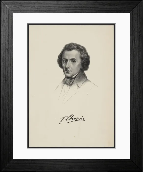 Framed Print : Portrait of Frederic Chopin (1810-1849) Framed Print : Portrait of Frederic Chopin (1810-1849)