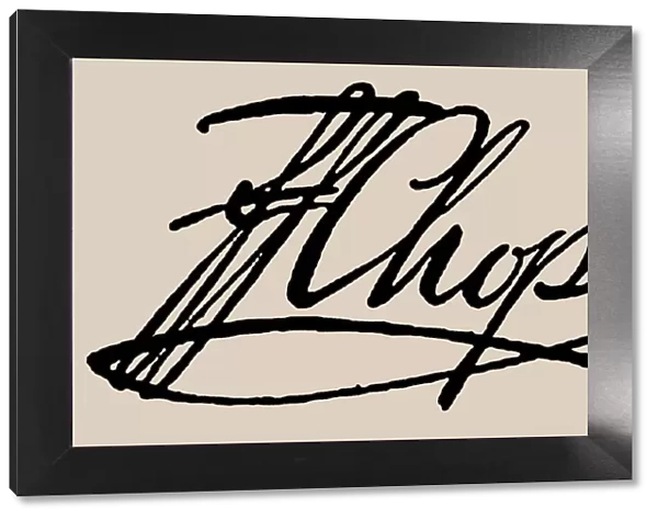 Signature of Frederic Chopin