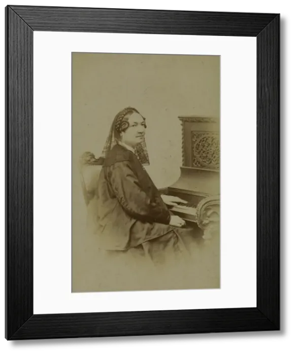 Framed Print : Portrait of Maria Wodzinska (1819-1896), 1860s Framed Print : Portrait of Maria Wodzinska (1819-1896), 1860s