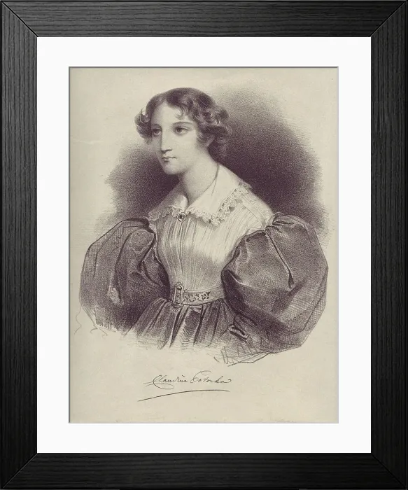 Framed Print : Countess Klaudyna (Claudine) Potocka, nee Dzialynska (1801-1836), 1820s Framed Print : Countess Klaudyna (Claudine) Potocka, nee Dzialynska (1801-1836), 1820s