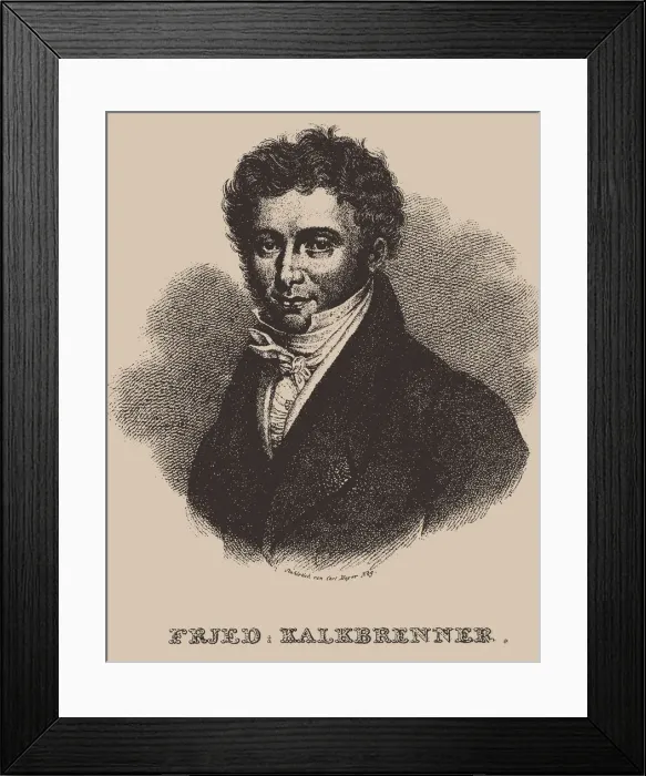 Framed Print : Portrait of Friedrich Kalkbrenner (1785-1849) Framed Print : Portrait of Friedrich Kalkbrenner (1785-1849)