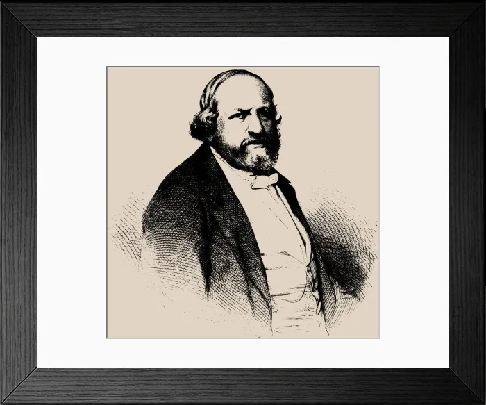 Framed Print : Portrait of Ferdinand von Hiller (1811-1885), 1865 Framed Print : Portrait of Ferdinand von Hiller (1811-1885), 1865