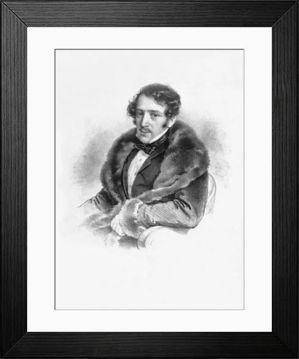 Framed Print : Portrait of Josef Dessauer (1798-1876), 1831 Framed Print : Portrait of Josef Dessauer (1798-1876), 1831