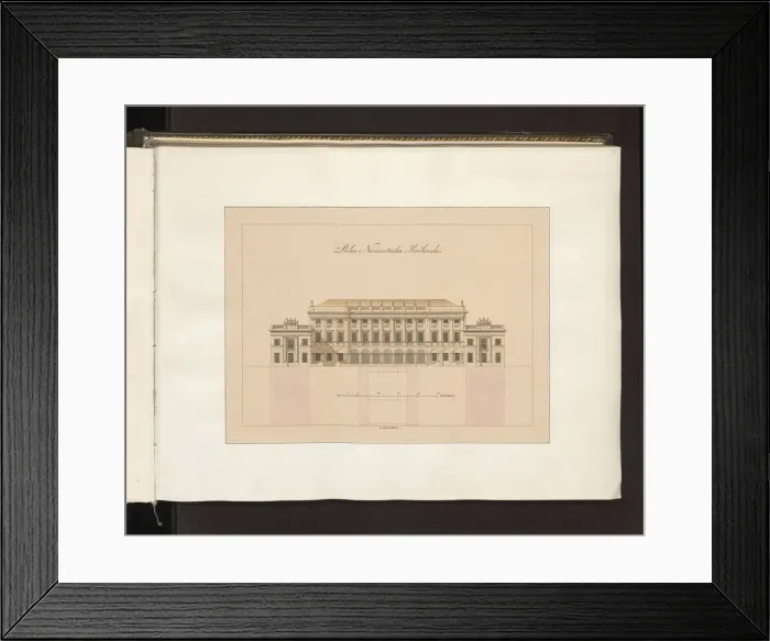 Framed Print : Radziwill Palace in Warsaw, (Presidential Palace), on Krakowskie Przedmiescie, (Frederic Chopins fi Framed Print : Radziwill Palace in Warsaw, (Presidential Palace), on Krakowskie Przedmiescie, (Frederic Chopins fi