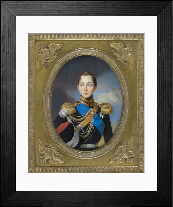 Framed Print : Portrait of the Crown prince Alexander Nikolayevich (1818-1881), 1834 Framed Print : Portrait of the Crown prince Alexander Nikolayevich (1818-1881), 1834