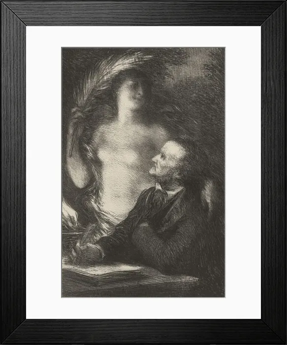 Framed Print : Richard Wagner and his Muse, 1886 Framed Print : Richard Wagner and his Muse, 1886