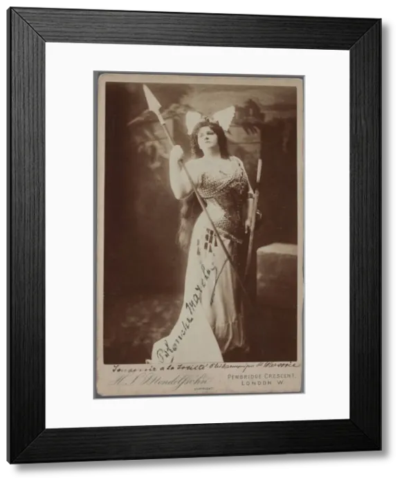 Framed Print : Blanche Marchesi (1863-1940) as Brunnhilde in Die Walkure (The Valkyrie) by R. Wagner, c. 1900 Framed Print : Blanche Marchesi (1863-1940) as Brunnhilde in Die Walkure (The Valkyrie) by R. Wagner, c. 1900