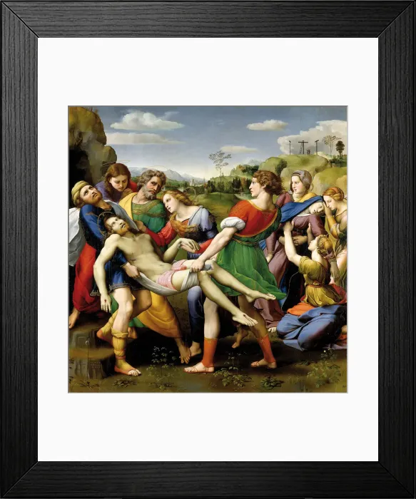 Framed Print : The Deposition (Pala Baglioni), 1507 Framed Print : The Deposition (Pala Baglioni), 1507