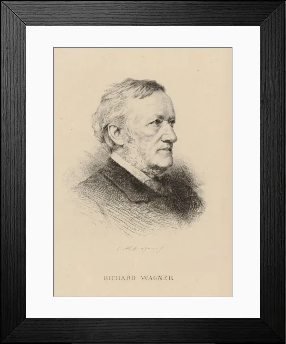 Framed Print : Portrait of the composer Richard Wagner (1813-1883) Framed Print : Portrait of the composer Richard Wagner (1813-1883)