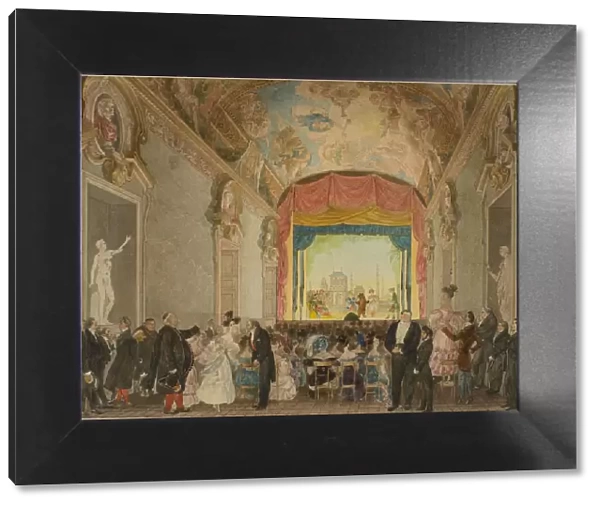 The auditorium of the Theatre at the House of Prince Grigory Ivanovich Gagarin in Rome, c. 1830