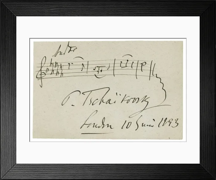 Framed Print : Musical quotation from the Cradle song op. 16 no. 1 in A flat minor, 1893 Framed Print : Musical quotation from the Cradle song op. 16 no. 1 in A flat minor, 1893