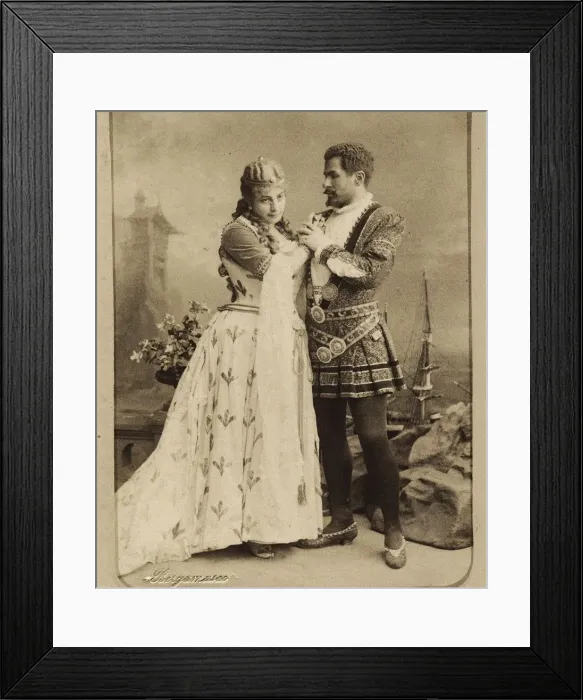 Framed Print : Nikolay and Medea Figner in the opera Iolanta by Pyotr Tchaikovsky, 1890s Framed Print : Nikolay and Medea Figner in the opera Iolanta by Pyotr Tchaikovsky, 1890s