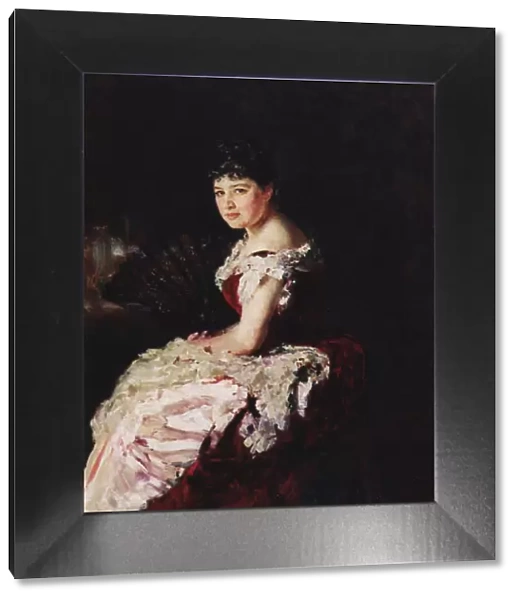 Portrait of the opera singer Maria Klimentova-Muromtseva (1857-1946), 1883