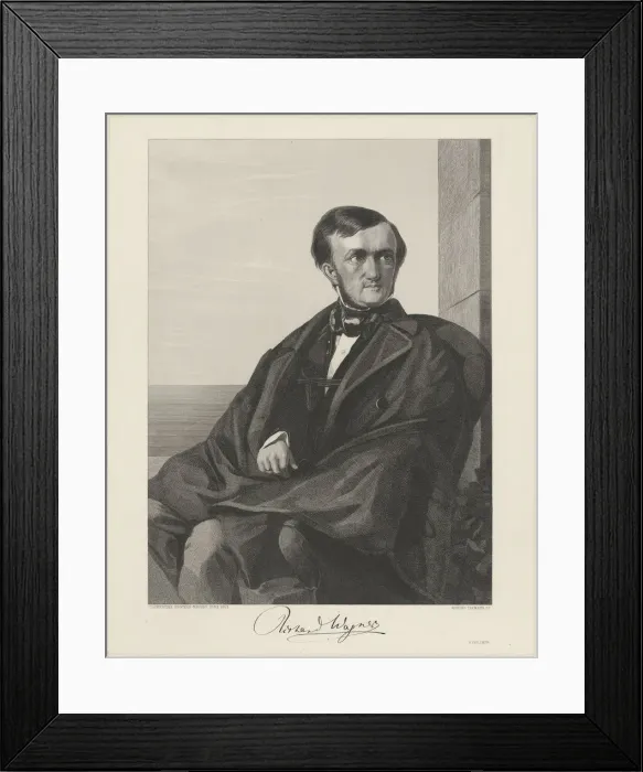 Framed Print : Portrait of the Composer Richard Wagner (1813-1883), 1853 Framed Print : Portrait of the Composer Richard Wagner (1813-1883), 1853