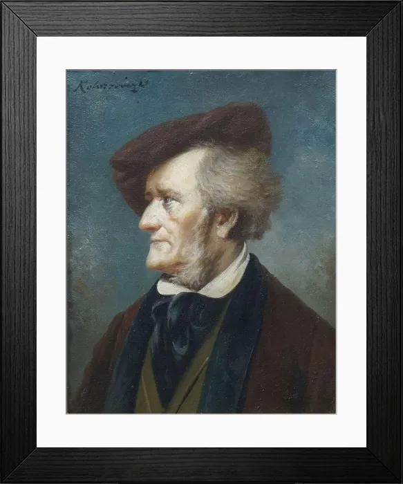 Framed Print : Portrait of the Composer Richard Wagner (1813-1883) Framed Print : Portrait of the Composer Richard Wagner (1813-1883)