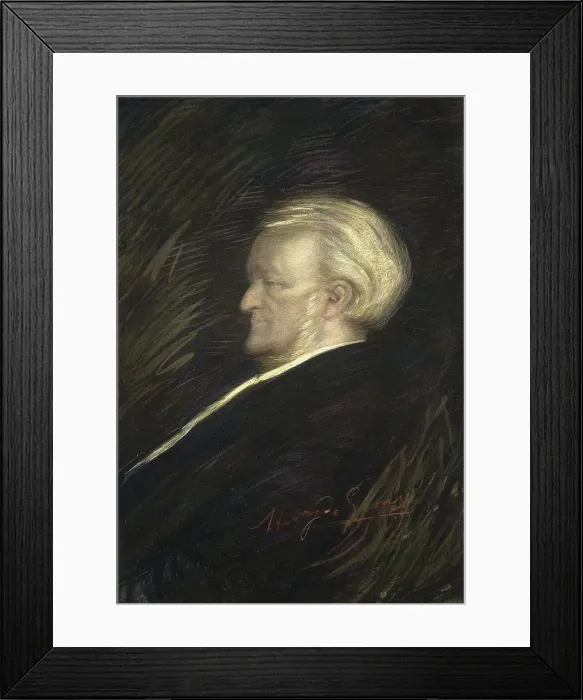 Framed Print : Portrait of the Composer Richard Wagner (1813-1883) Framed Print : Portrait of the Composer Richard Wagner (1813-1883)