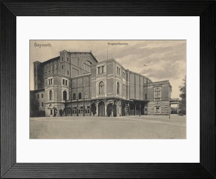 Framed Print : The Bayreuth Richard Wagner Theatre, 1900s Framed Print : The Bayreuth Richard Wagner Theatre, 1900s