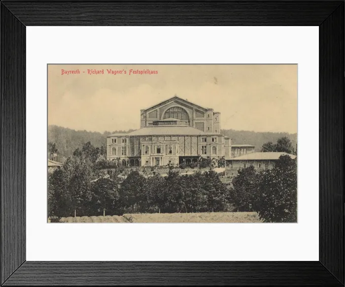 Framed Print : The Bayreuth Festival Theatre, 1900s Framed Print : The Bayreuth Festival Theatre, 1900s