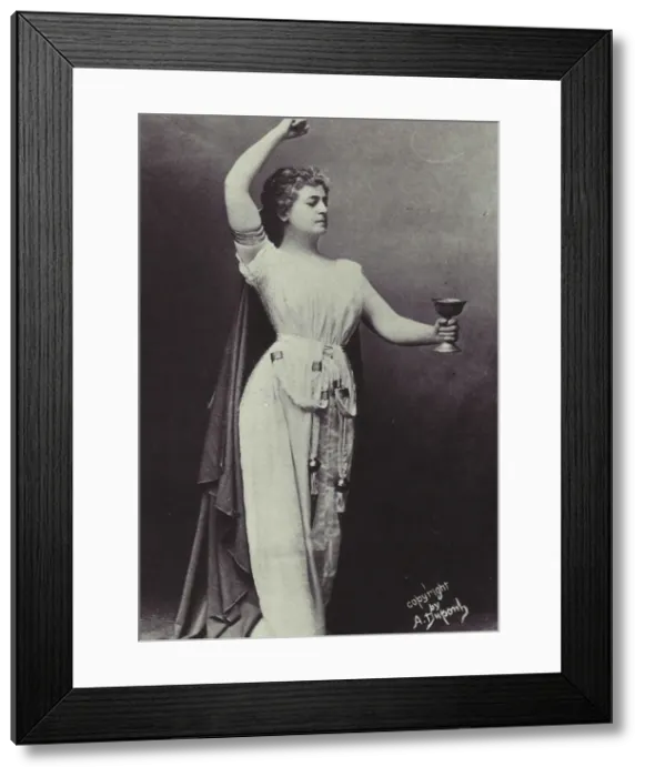 Framed Print : Opera singer Lilli Lehmann (1848-1929) as Isolde in Opera Tristan and Isolde by Richard Wagner, ca 1 Framed Print : Opera singer Lilli Lehmann (1848-1929) as Isolde in Opera Tristan and Isolde by Richard Wagner, ca 1