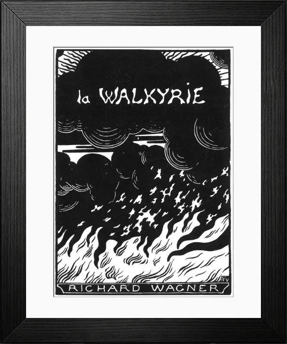 Framed Print : Cover of the vocal score of opera Die Walkure by Richard Wagner, 1894 Framed Print : Cover of the vocal score of opera Die Walkure by Richard Wagner, 1894