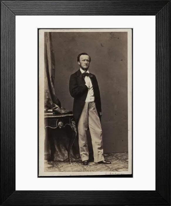 Framed Print : Portrait of the composer Richard Wagner (1813-1883), 1862 Framed Print : Portrait of the composer Richard Wagner (1813-1883), 1862