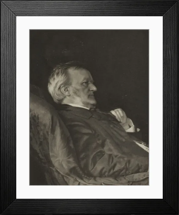 Framed Print : Portrait of the composer Richard Wagner (the last picture taken from life), 1883 Framed Print : Portrait of the composer Richard Wagner (the last picture taken from life), 1883